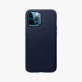 ACS01617 - iPhone 12 Pro Max Case Liquid Air in black showing the back