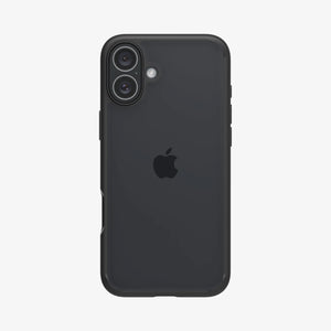 Spigen iPhone 16 Case – Ultra Hybrid – Matte Black – rear view main image