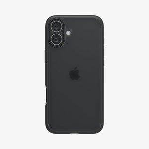 Spigen iPhone 16 Case – Ultra Hybrid – Frost Black – rear view main image