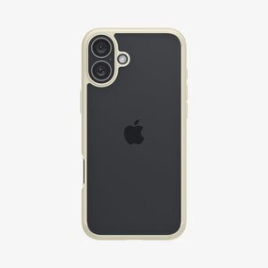 Spigen iPhone 16 Plus Case – Ultra Hybrid – Mute Beige – rear view main image