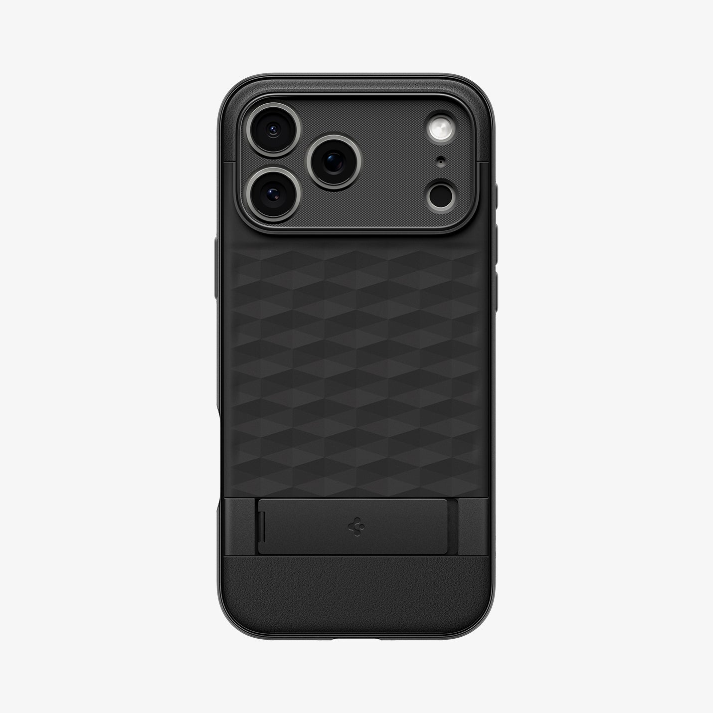 Spigen iPhone 17 Pro Parallax S MagFit case in Matte Black - back product view
