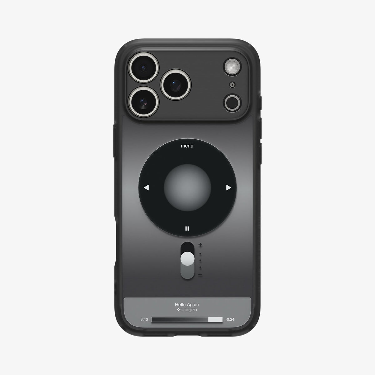 Spigen iPhone 17 Pro Max Case – Ultra Hybrid Classic (MagFit) - Classic Black - back view