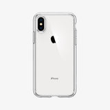 064CS24873 - iPhone XR Case Ultra Hybrid in crystal clear showing the back