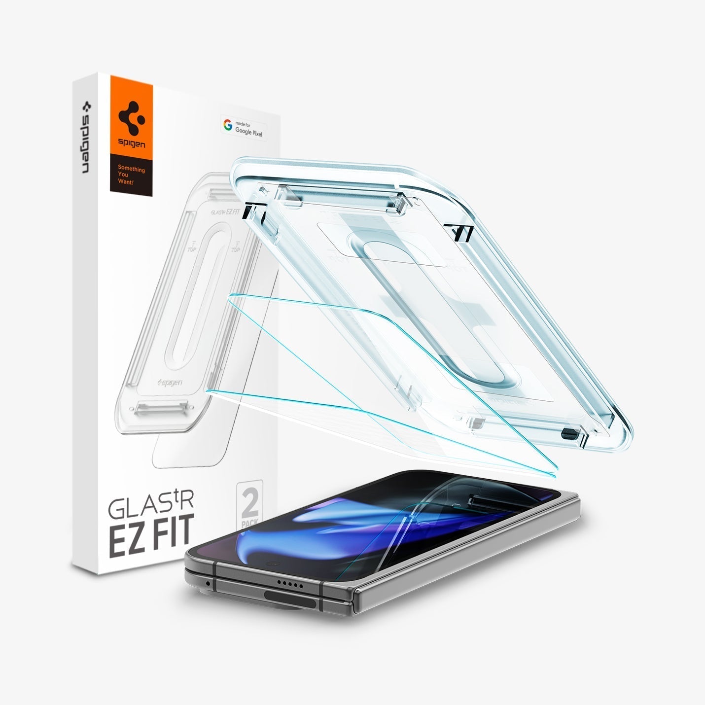 Spigen Pixel 9 Series Screen Protector GLAS.tR EZ Fit (2 Pack)