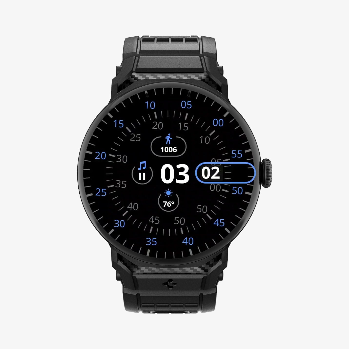 Spigen Google Pixel Watch 5 (45mm) Band – Rugged Band - Matte Black - image 1