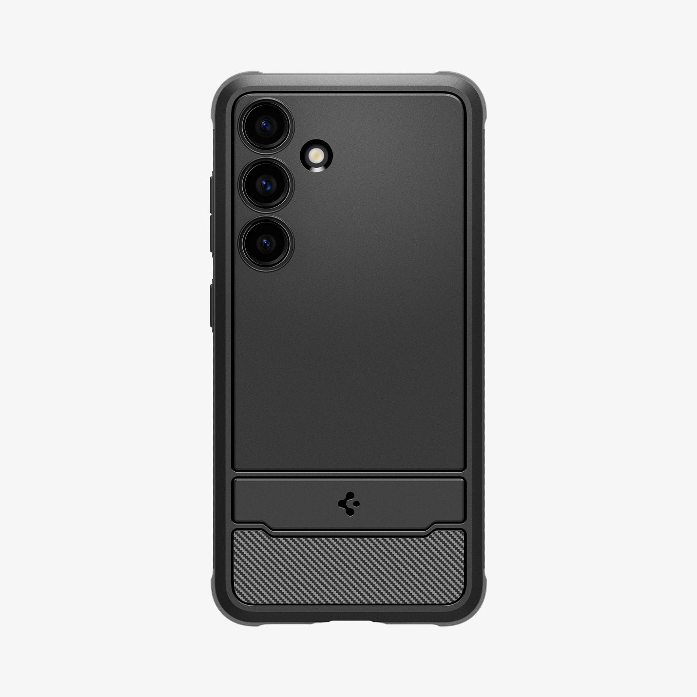 ACS07286 - Galaxy S24 Ultra Case Rugged Armor in Matte Black showing the back