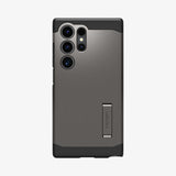 ACS07300 - Galaxy S24 Ultra Case Tough Armor in Black showing the back